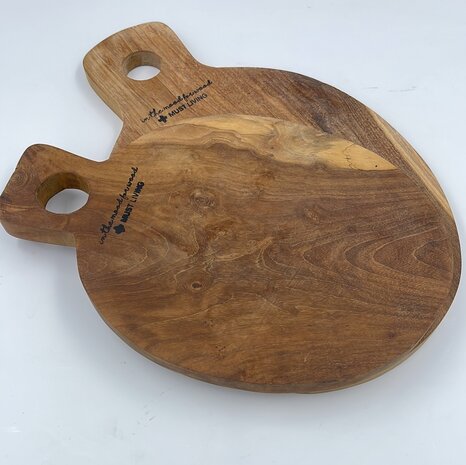 Ovale houten borrel/tapas snijplank